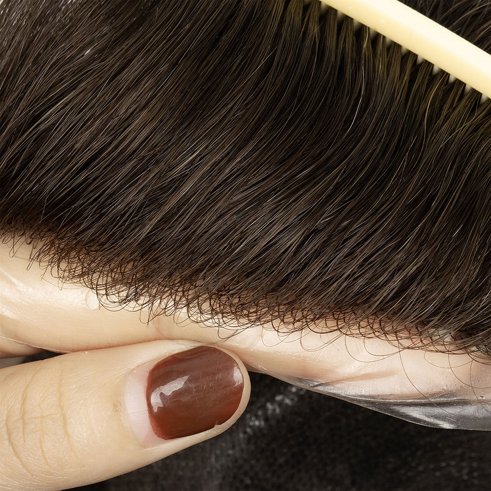 mens hair piece toupee 0.06mm 4